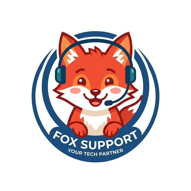 CAR FOX mascot helping